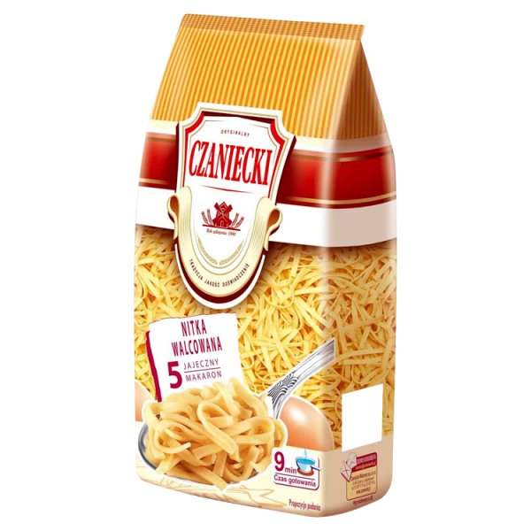 Czaniecki Makaron 5 jajeczny nitka walcowana 250 g