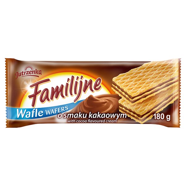 Familijne Wafle o smaku kakaowym 180 g