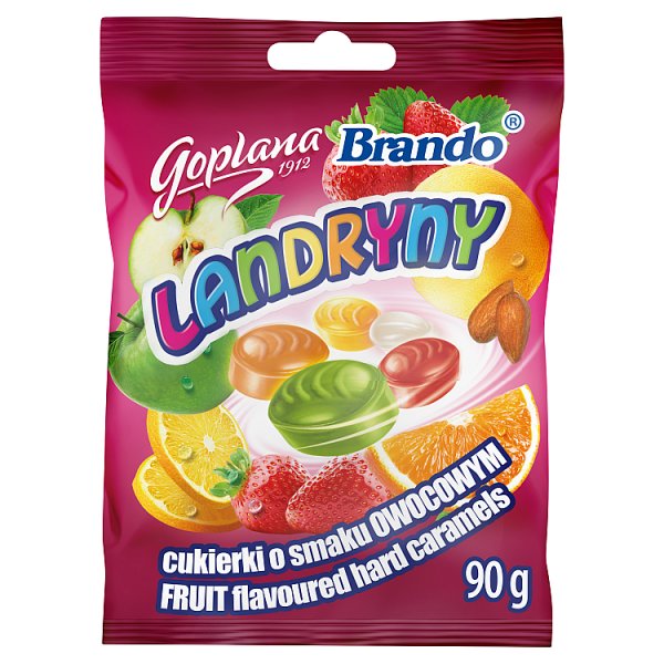 Goplana Brando Landryny Cukierki o smaku owocowym 90 g