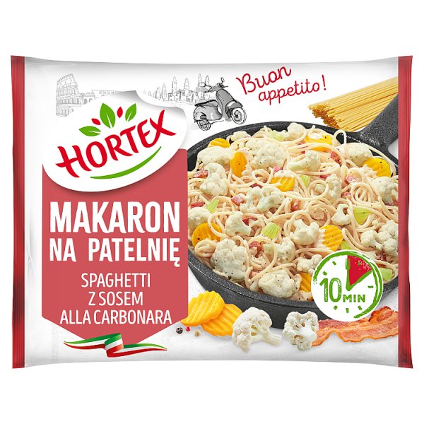 Hortex Makaron na patelnię spaghetti z sosem alla carbonara 450 g