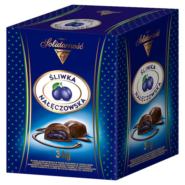 Solidarność Plum in Chocolate 190g, SLIWKA NALECZOWSKA