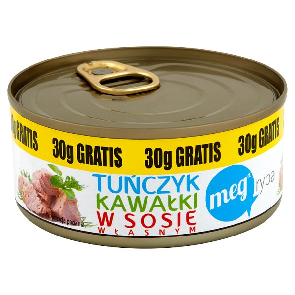 Mega Ryba Tuńczyk kawałki w sosie własnym 170 g