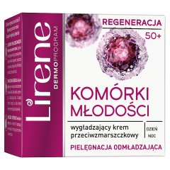 Lirene Komórki Młodości Wygładzający krem przeciwzmarszczkowy na dzień i noc 50 ml
