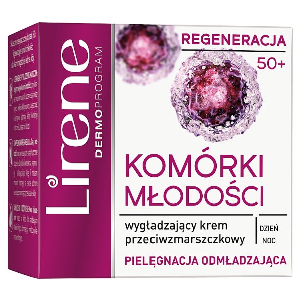 Lirene Komórki Młodości Wygładzający krem przeciwzmarszczkowy na dzień i noc 50 ml