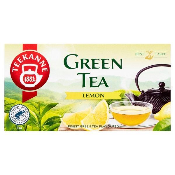 Teekanne Green Tea Lemon Aromatyzowana herbata zielona 35 g (20 x 1,75 g)