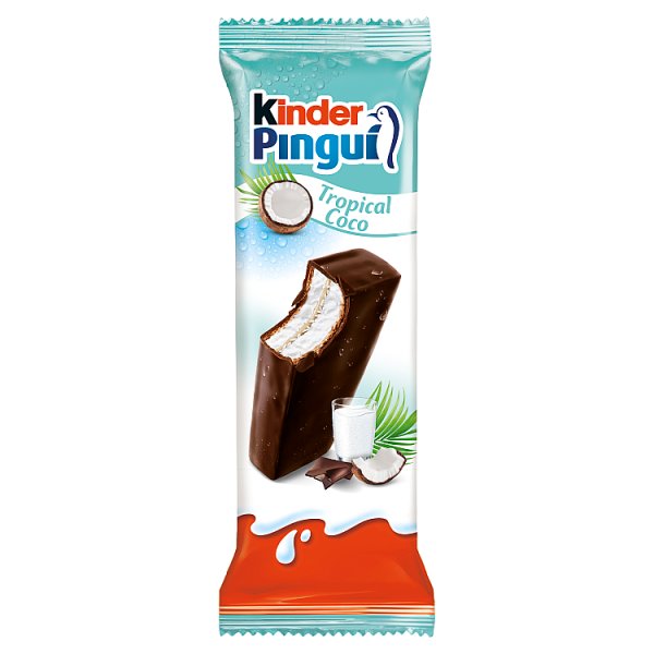 Kinder Pingui Coco Biszkopt z czekoladą mlecznym i kokosowym nadzieniem 30 g