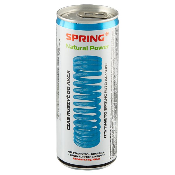 Spring Natural Power Gazowany napój energetyzujący 250 ml