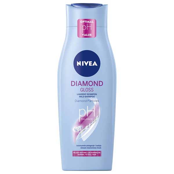 Nivea Łagodny Szampon Pielęgnujący Diamond Gloss 400 ml