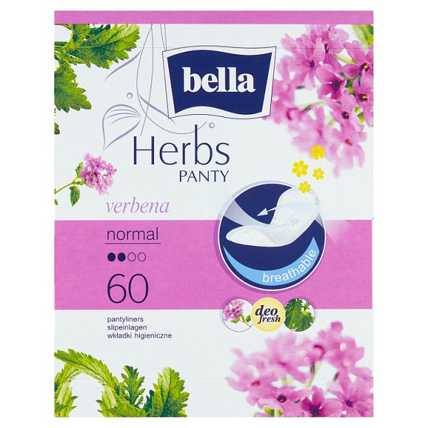 Bella Herbs Panty Verbena Normal Wkładki higieniczne 60 sztuk