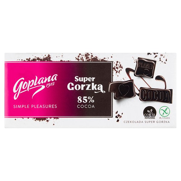 Goplana Czekolada super gorzka 90 g