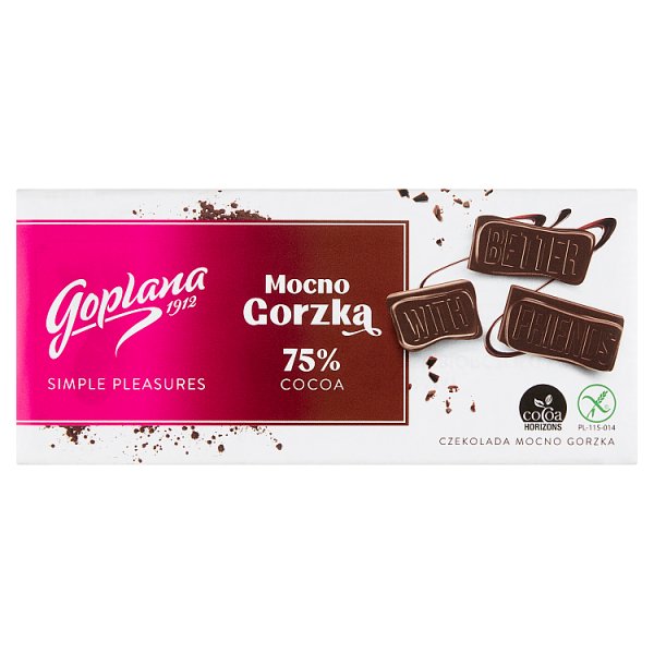 Goplana Czekolada mocno gorzka 90 g