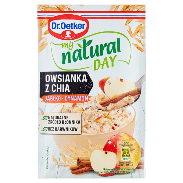 Dr. Oetker My Natural Day Owsianka z chia jabłko-cynamon 51 g