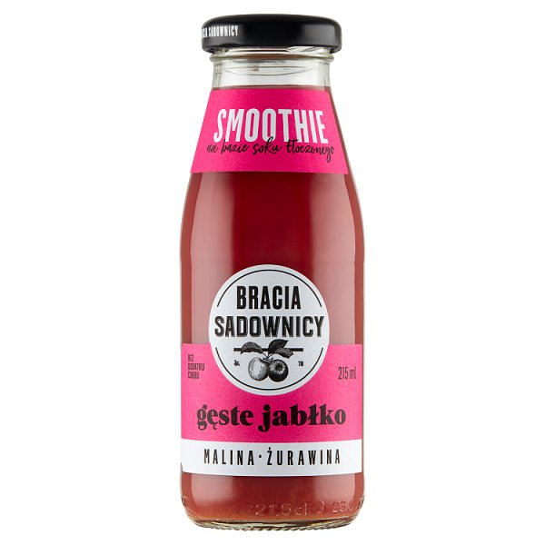 Bracia Sadownicy Smoothie gęste jabłko malina żurawina 215 ml