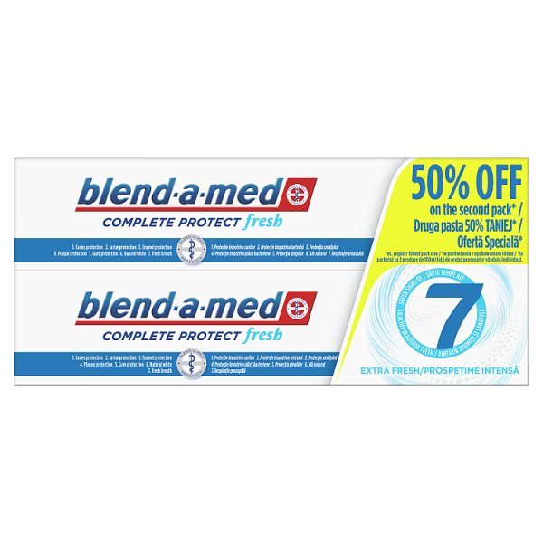 Blend-a-med Complete Protect 7 Extra Fresh Pasta do zębów 2x100ml