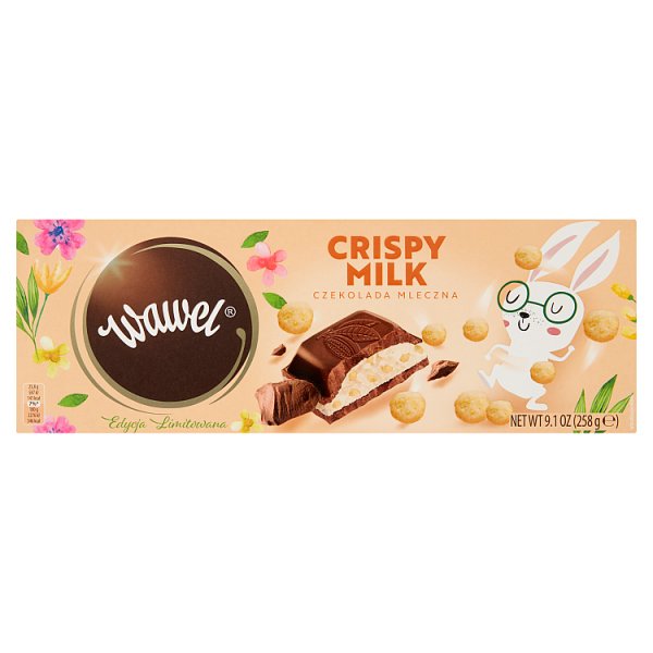 Wawel Crispy Milk Czekolada mleczna nadziewana 258 g