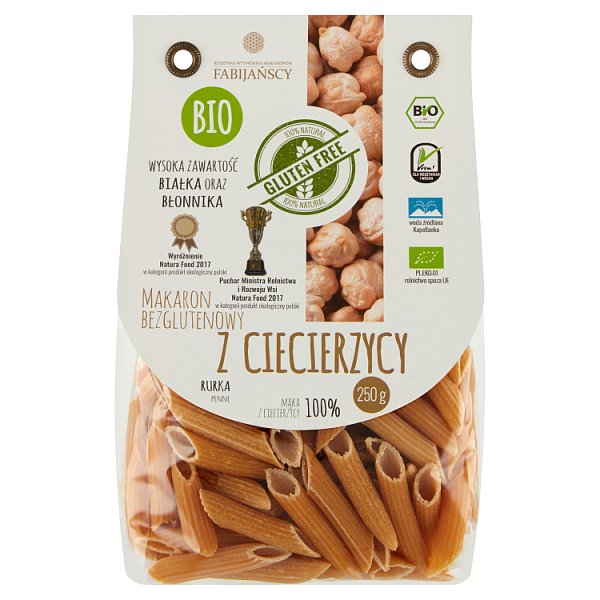 Makaron bezglutenowy z ciecierzycy rurka 250 g