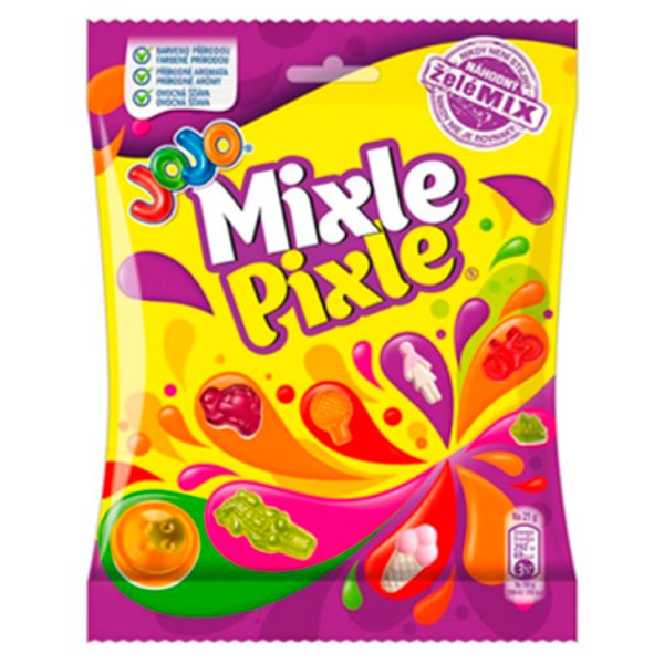 Jojo Mixle Pixle Mieszanka pianko-żelków żelków i pianek o smaku owocowym 170 g