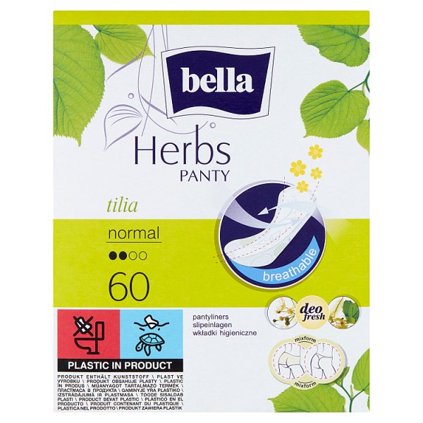 Bella Herbs Panty Tilia Normal Wkładki higieniczne 60 sztuk