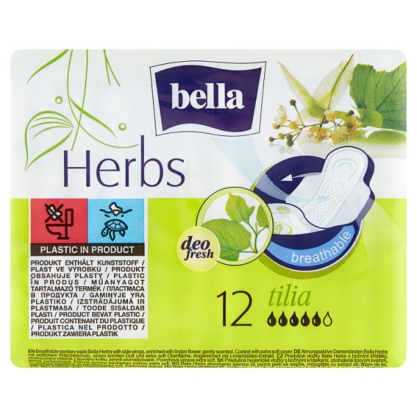 Bella Herbs Tilia Podpaski higieniczne 12 sztuk