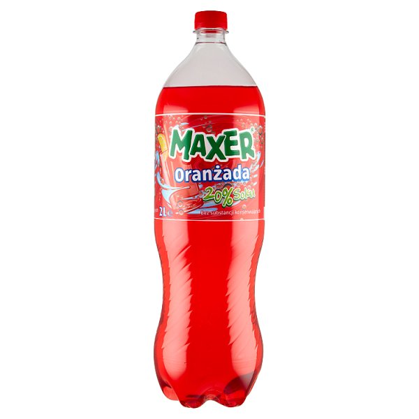 Maxer Napój gazowany oranżada czerwona 2 l