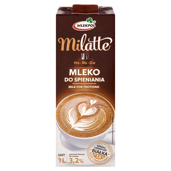 Mlekpol Milatte Mleko do spienienia 3,2% 1 l