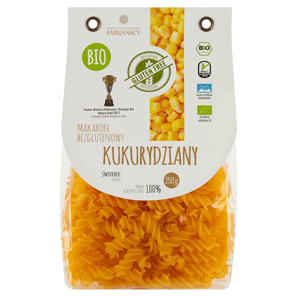 Makaron bezglutenowy kukurydziany świderek 250 g