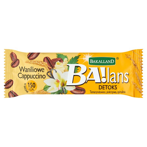 Bakalland Ba!lans Detox Baton waniliowe cappuccino 38 g