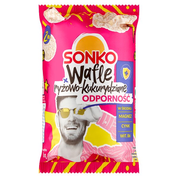 Sonko Wafle ryżowo-kukurydziane odporność 85 g