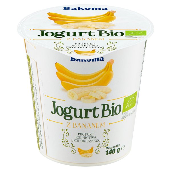 Bakoma Jogurt Bio z bananem 140 g