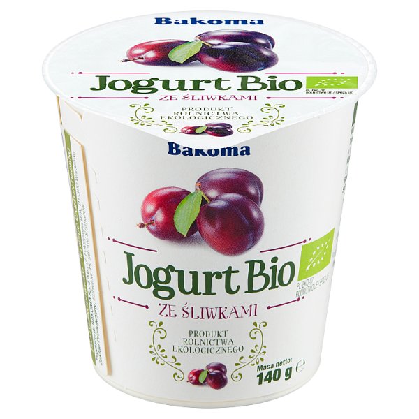 Bakoma Jogurt Bio ze śliwkami 140 g