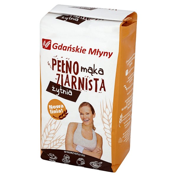 Gdańskie Młyny Mąka pełnoziarnista żytnia 1 kg