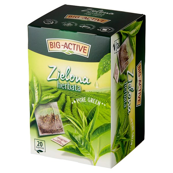 Big-Active Pure Green Zielona herbata 30 g (20 x 1,5 g)