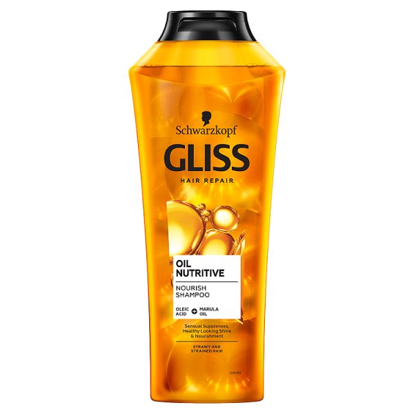 Gliss Oil Nutritive Odżywczy szampon do włosów przesuszonych i nadwyrężonych 400 ml