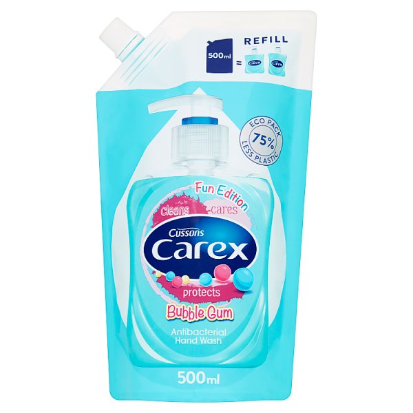 Carex Bubble Gum Antybakteryjne mydło w płynie opakowanie uzupełniające 500 ml