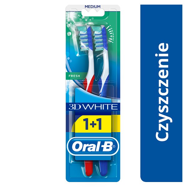 Oral-B Advantage 3DWhite Szczoteczka manualna do zębów, średnia, rozmiar 40