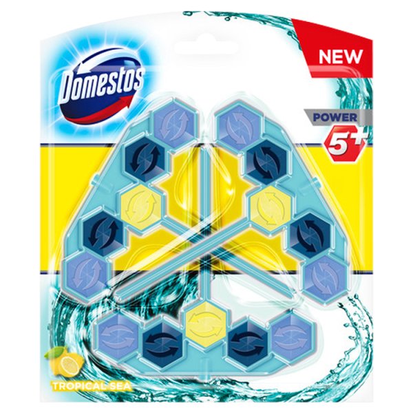 Domestos Power 5+ Tropical Sea Kostka toaletowa 3 x 53 g