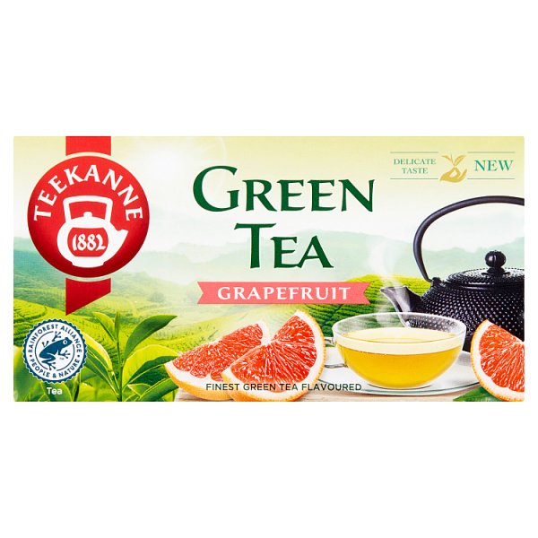 Teekanne Green Tea Grapefruit Aromatyzowana herbata zielona 35 g (20 x 1,75 g)