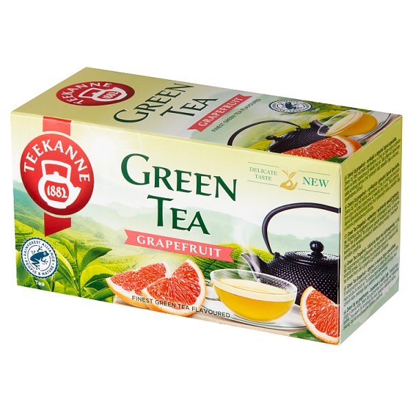 Teekanne Green Tea Grapefruit Aromatyzowana herbata zielona 35 g (20 x 1,75 g)