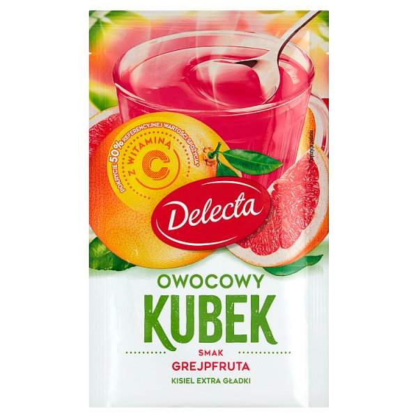 Delecta Owocowy kubek Kisiel smak grejpfruta 30 g