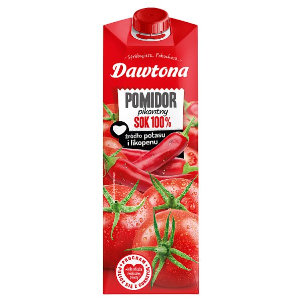 Dawtona Sok 100% pomidor pikantny 1 l