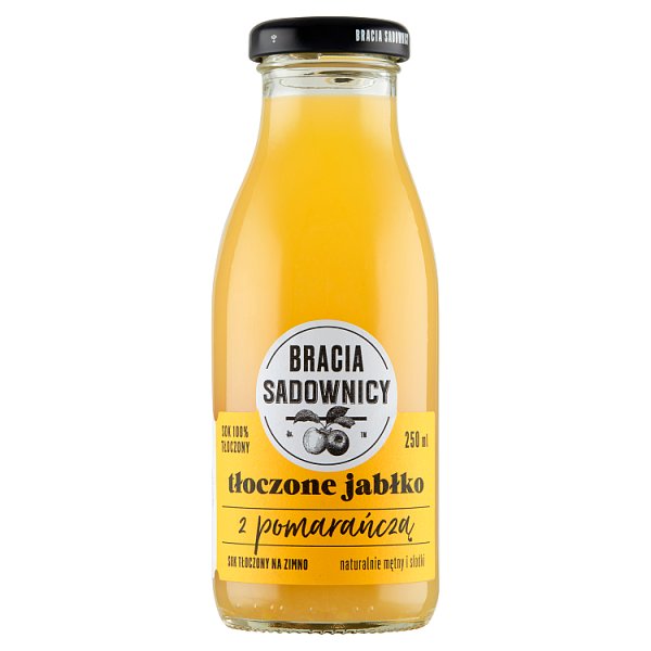 Bracia Sadownicy Sok tłoczone jabłko z pomarańczą 250 ml