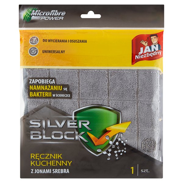 Jan Niezbędny Silver Block Ręcznik kuchenny z jonami srebra 41 cm x 64 cm