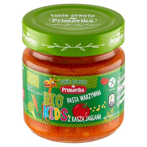 Primavika Bio Kids Pasta warzywna z kaszą jaglaną 160 g