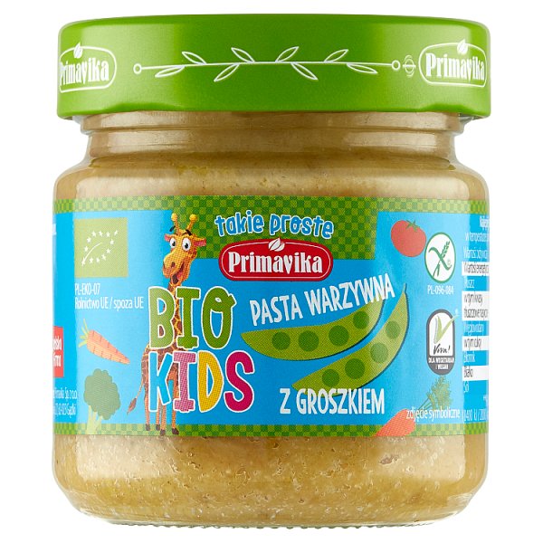 Primavika Bio Kids Pasta warzywna z groszkiem 160 g