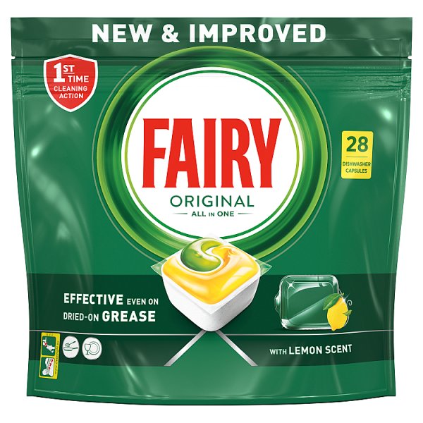 Fairy Original All In One Cytryna Tabletki do zmywarki, x28