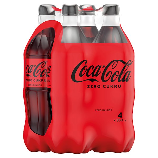 Coca-Cola zero Napój gazowany 4 x 850 ml