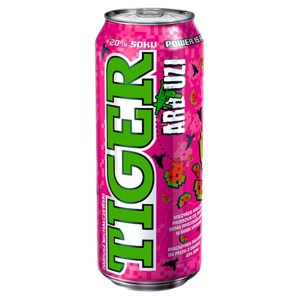 Tiger Arbuzi Gazowany napój energetyzujący 500 ml