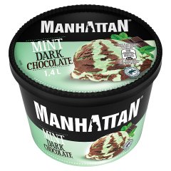 Manhattan Lody z czekoladą gorzką i lody o smaku miętowym 1400 ml
