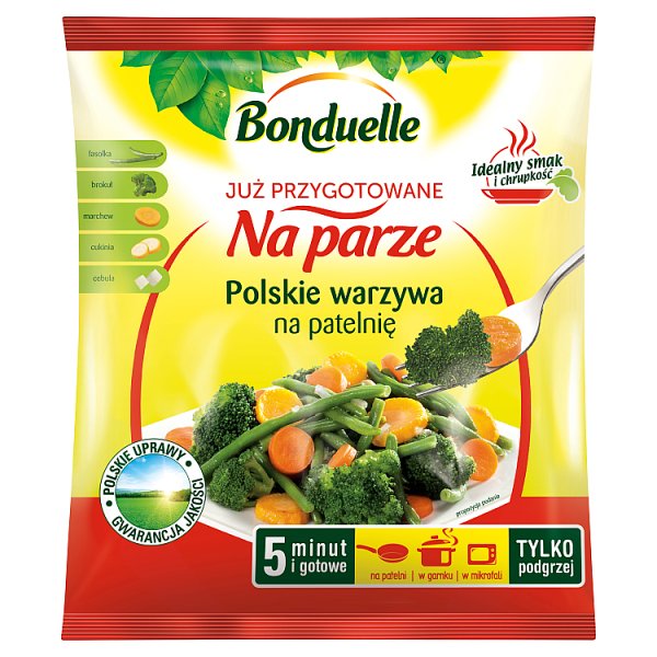 Bonduelle Już przygotowane na parze Polskie warzywa na patelnię 400 g