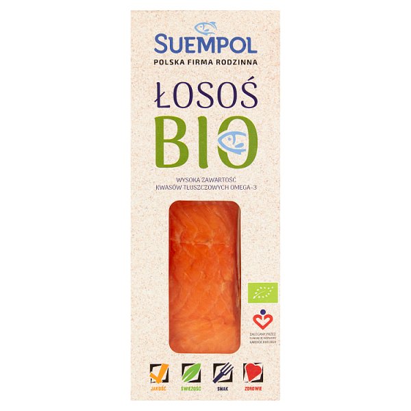 Suempol Łosoś Bio wędzony kawałek 100 g